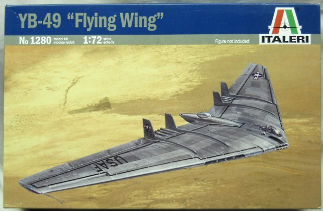 Italeri 1/72 Northrop YB-49 Flying Wing, 1280 plastic model kit